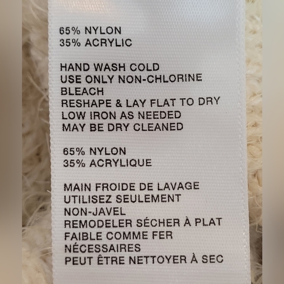 Pins & Needles Urban Outfitters Cream Soft Eyelash Open Front Caridgan - Size XS - Picture 9 of 9